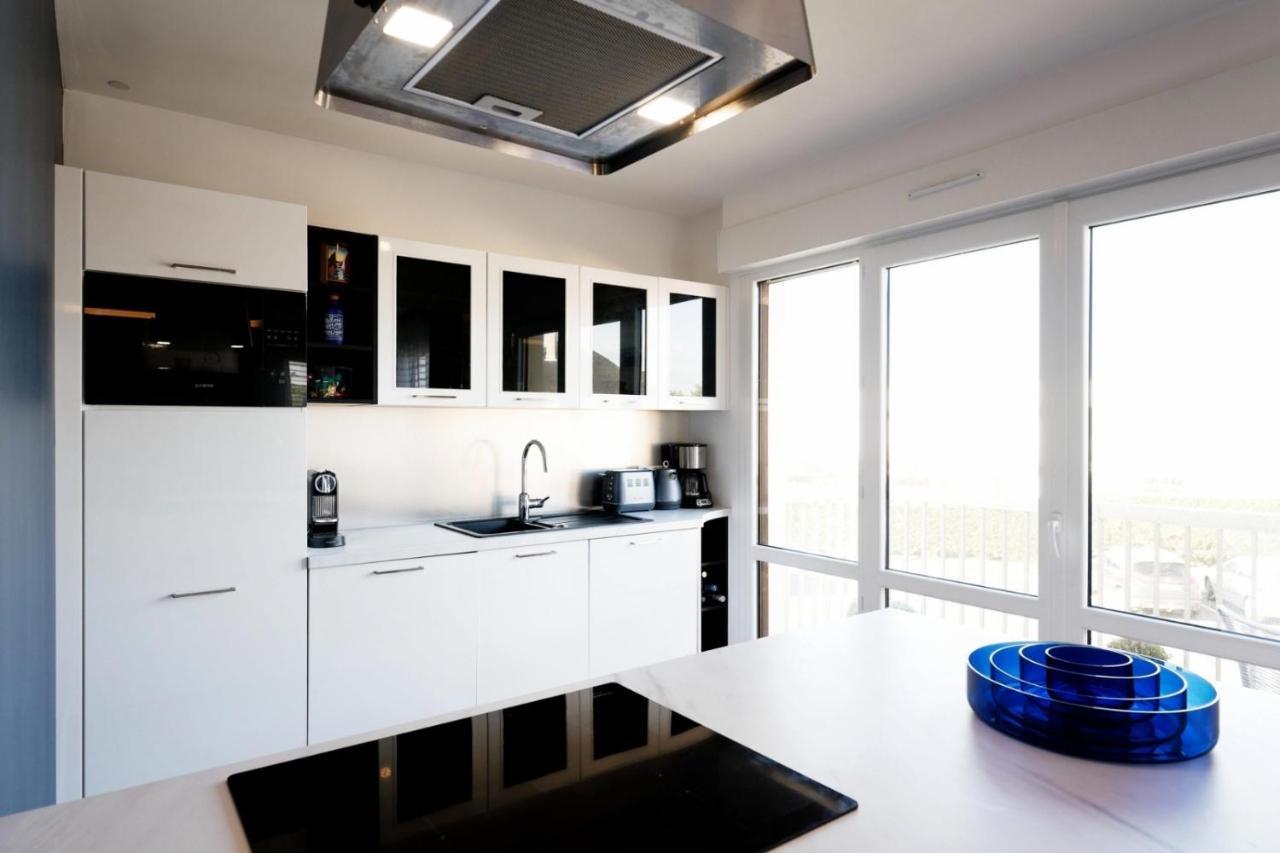Le Luxe & Votre Vue Mer A Ouistreham Riva Bella Exterior photo