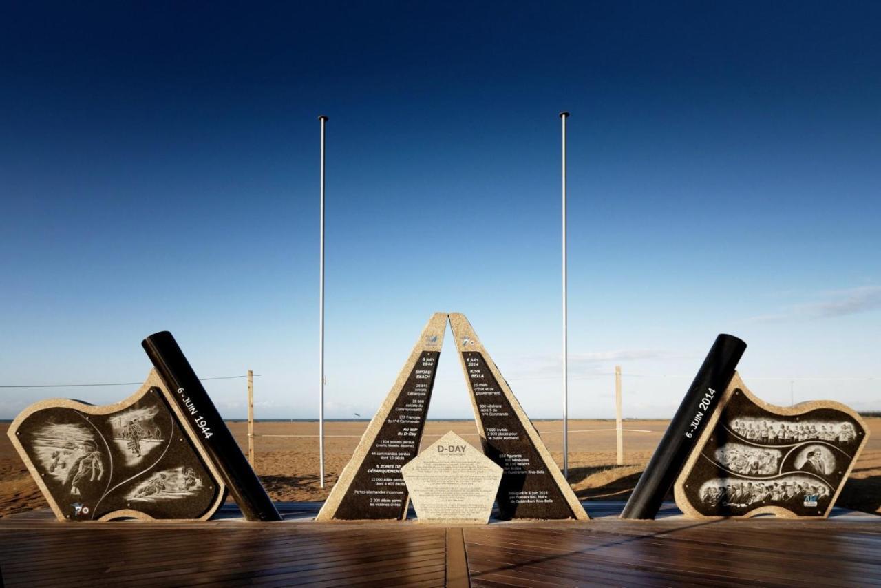 Le Luxe & Votre Vue Mer A Ouistreham Riva Bella Exterior photo